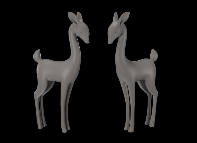 deer 3D Print 220591 deer 3D Print 220591