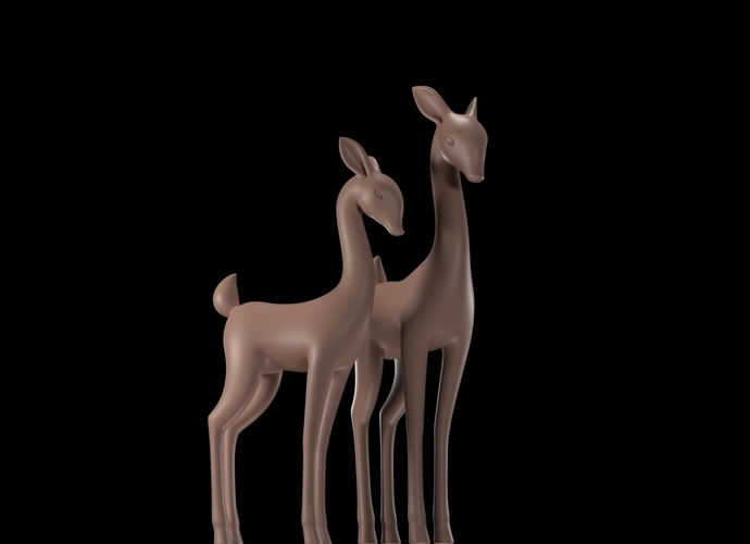 deer 3D Print 220595 deer 3D Print 220595
