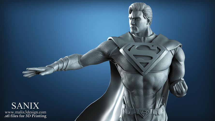 Superman -3d print ready 3D Print 220648 Superman -3d print ready 3D Print 220648