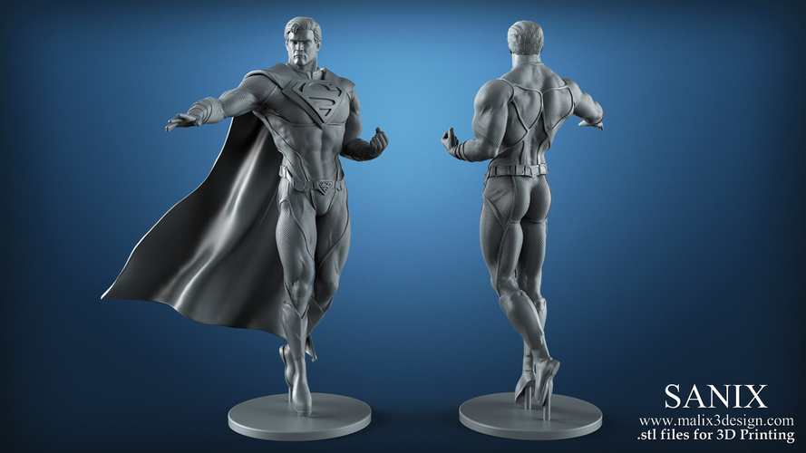 Superman -3d print ready 3D Print 220650 Superman -3d print ready 3D Print 220650