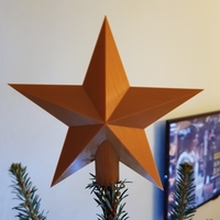 Small Christmas star 3D Printing 221023