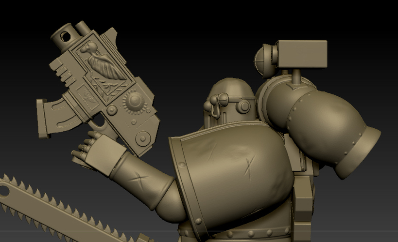 Space Marine Armor 40K Figurine 3D Print 221042 Space Marine Armor 40K Figurine 3D Print 221042
