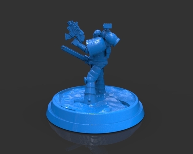 Space Marine Armor 40K Figurine 3D Print 221046 Space Marine Armor 40K Figurine 3D Print 221046