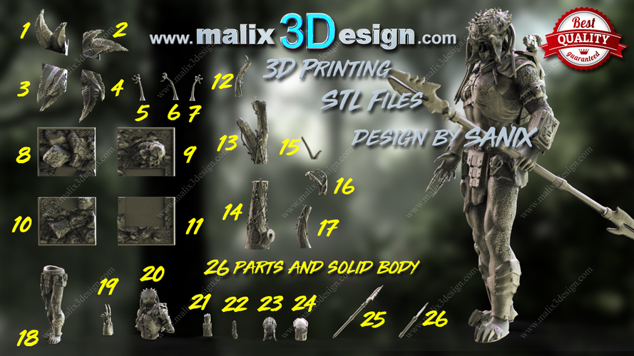 Predator 3D Print 221168 Predator 3D Print 221168