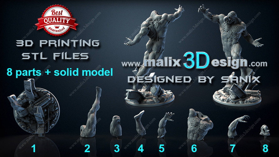 Venom 3D Print 221180 Venom 3D Print 221180