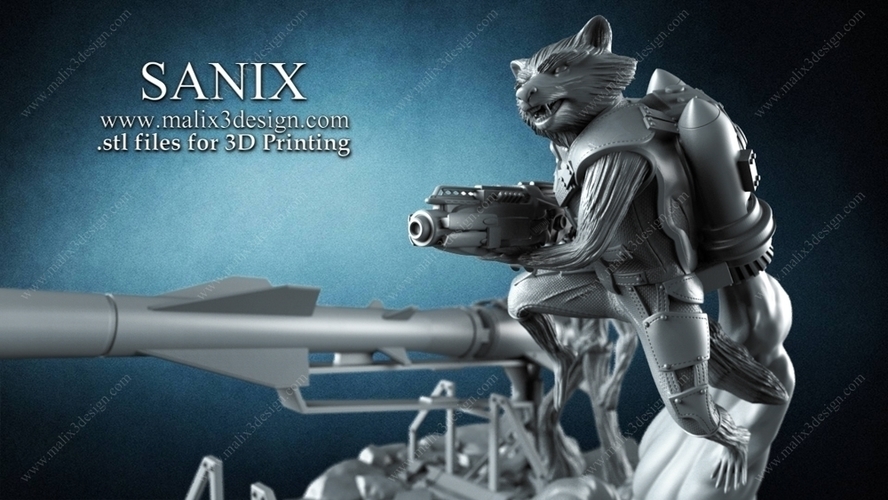 Rocket and Teen Groot - Guardians of the Galaxy 3D Print 221184 Rocket and Teen Groot - Guardians of the Galaxy 3D Print 221184