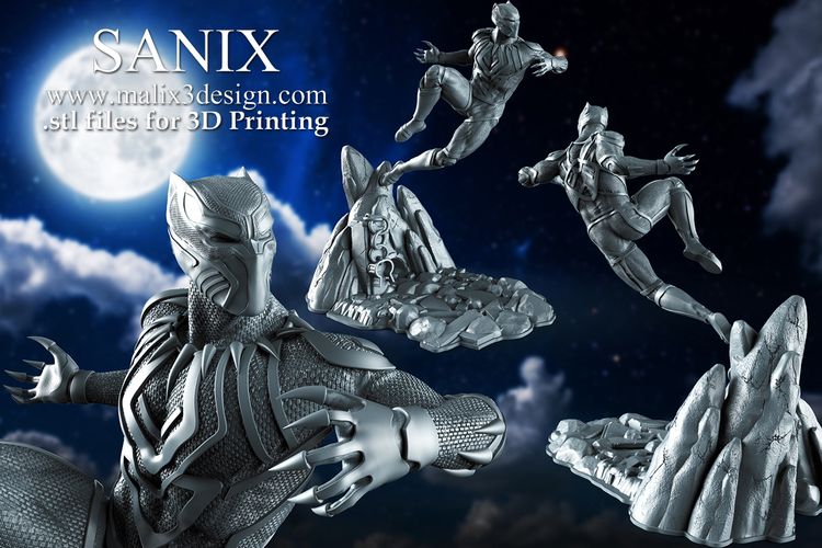 Black Panther 3D Print 221208 Black Panther 3D Print 221208