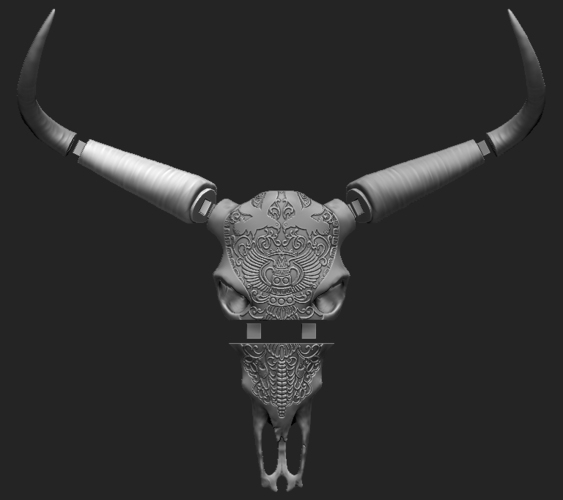 Life Size Bull Skull 3D Print 221288 Life Size Bull Skull 3D Print 221288