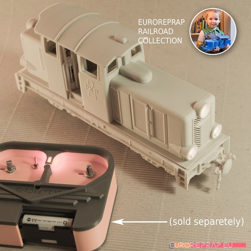 Diesel-02EL locomotive LEGO/ERS,  radio controlled engine/lights 3D Print 221319