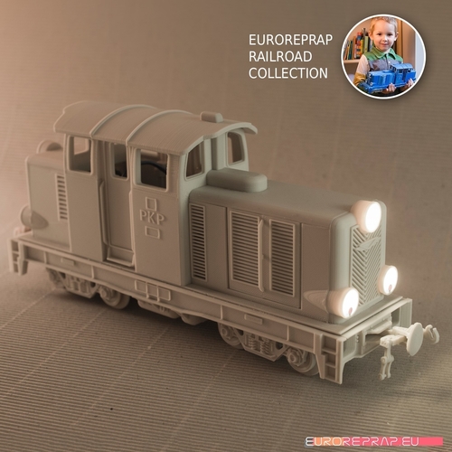 Diesel-02EL locomotive LEGO/ERS,  radio controlled engine/lights 3D Print 221320