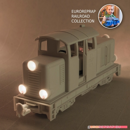 Diesel-02EL locomotive LEGO/ERS,  radio controlled engine/lights 3D Print 221321