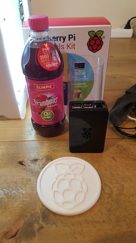 Raspberry Pi coaster 3D Print 221470 Raspberry Pi coaster 3D Print 221470