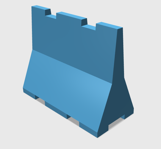 Road Barriers 1:10 v.1 3D Print 221574 Road Barriers 1:10 v.1 3D Print 221574