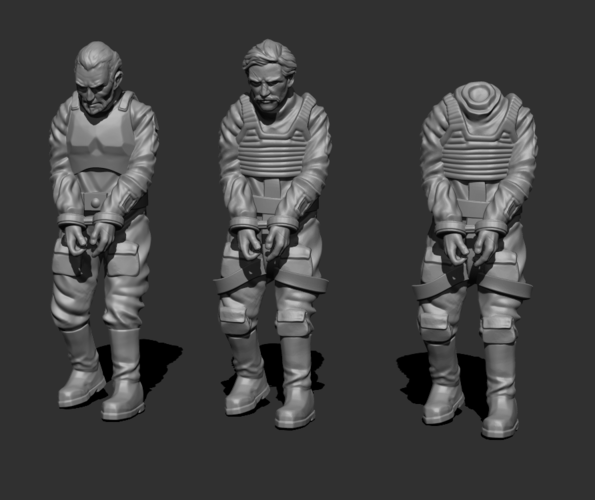 Captured Pilot Bundle 3D Print 221741 Captured Pilot Bundle 3D Print 221741
