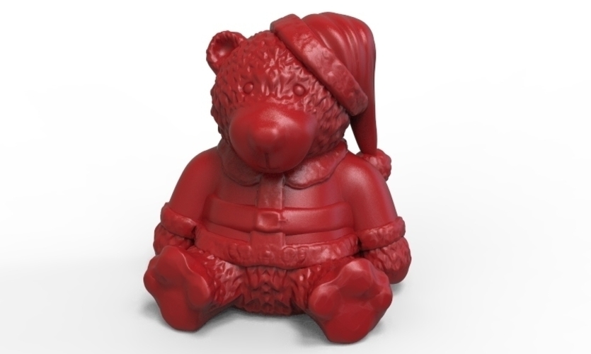 Xmas Bear 3D Print 221771 Xmas Bear 3D Print 221771