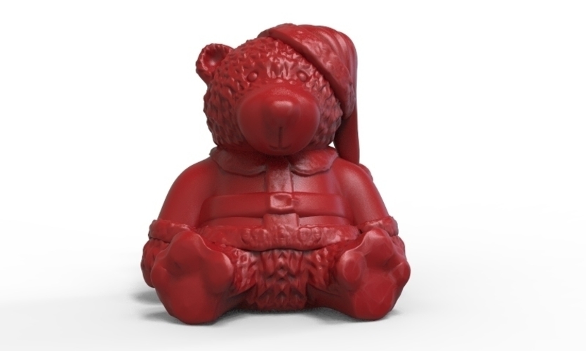 Xmas Bear 3D Print 221773 Xmas Bear 3D Print 221773
