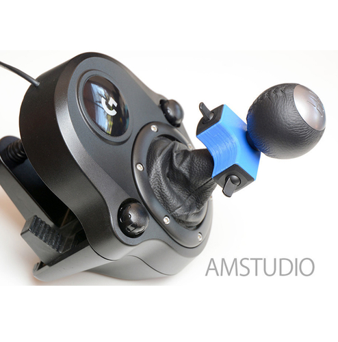 RIGHT Logitech Truck Sim Shifter DIY 3D Print 222523 RIGHT Logitech Truck Sim Shifter DIY 3D Print 222523