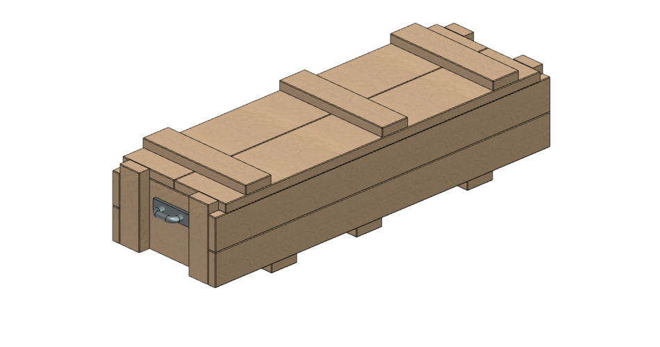 Rocket Crate 1/10 3D Print 222801 Rocket Crate 1/10 3D Print 222801