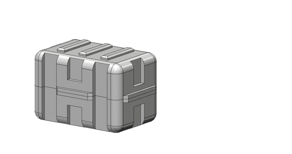 Ammo crate 1/10 ( sd card box) 3D Print 222807 Ammo crate 1/10 ( sd card box) 3D Print 222807