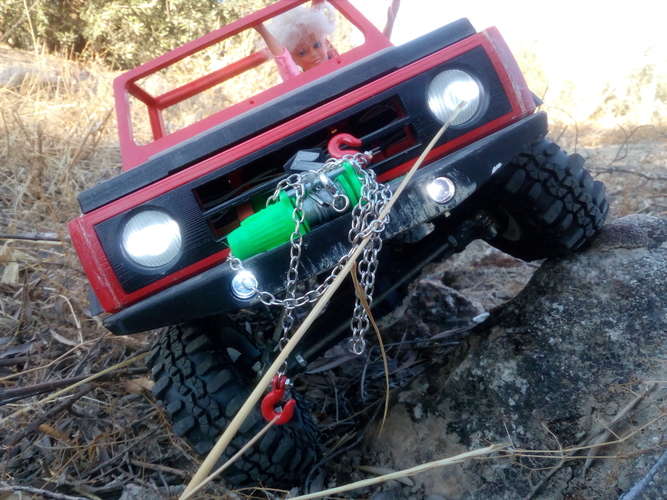 RC winch warn 1 10 for scale car 3D print model 3D Print 222932