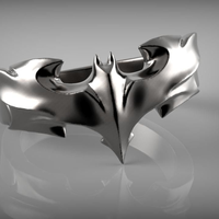 Small Dark Knight Ring 3D Printing 223035