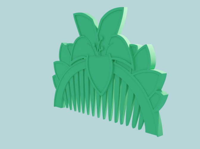 Movie Accurate Mulan's Comb 3D Print 223180 Movie Accurate Mulan's Comb 3D Print 223180