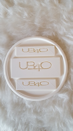 UB40 Coaster v2 3D Print 223295 UB40 Coaster v2 3D Print 223295