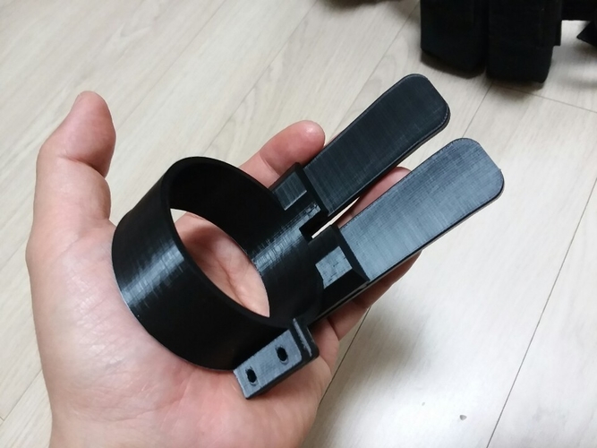 hpa 60mm tank molle holder. 3D Print 223428 hpa 60mm tank molle holder. 3D Print 223428