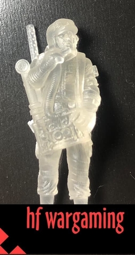 hf wargaming Militia radio operator 3D Print 223598 hf wargaming Militia radio operator 3D Print 223598
