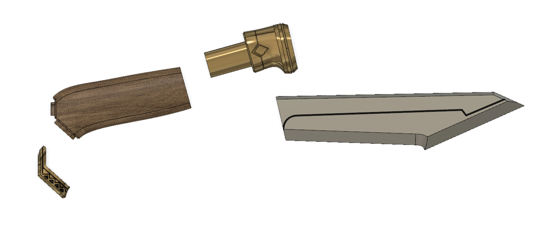The Hobbit Fili's hunting Knife 3D Print 223837 The Hobbit Fili's hunting Knife 3D Print 223837