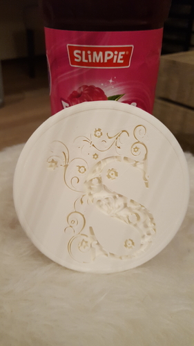 Drink-coaster with the letter 'S' 3D Print 224235 Drink-coaster with the letter 'S' 3D Print 224235