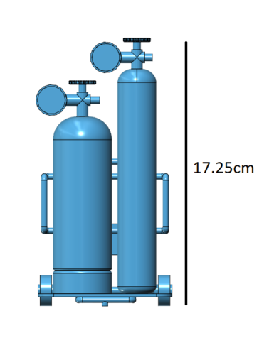 welding gas bottle 1/10 3D Print 224241 welding gas bottle 1/10 3D Print 224241