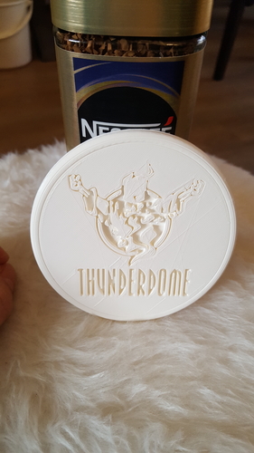 Thunderdome drink-coaster 3D Print 224491 Thunderdome drink-coaster 3D Print 224491