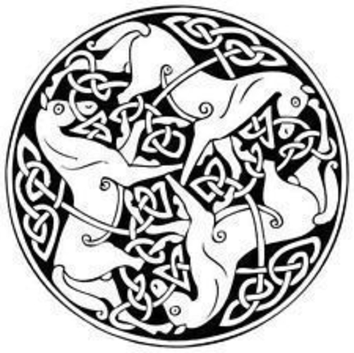 Celtic horses drink-coaster 3D Print 224513 Celtic horses drink-coaster 3D Print 224513