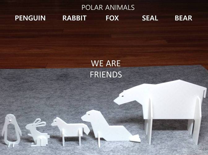 Simple Animals 4 - Polar Series 3D Print 22469