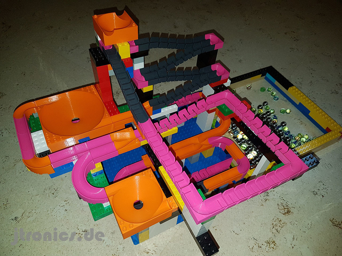 Marble Run Building Brick - Set BASIC 3D Print 224735