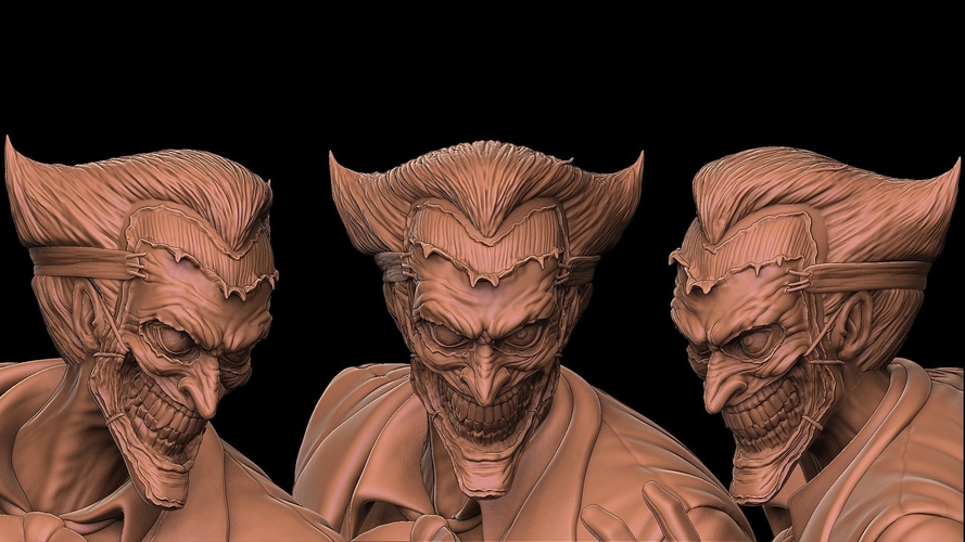 Joker & Harley quinn + free extras 3D Print 224751 Joker & Harley quinn + free extras 3D Print 224751