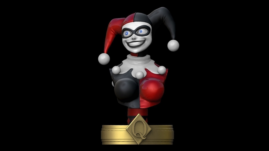 Joker & Harley quinn + free extras 3D Print 224752 Joker & Harley quinn + free extras 3D Print 224752