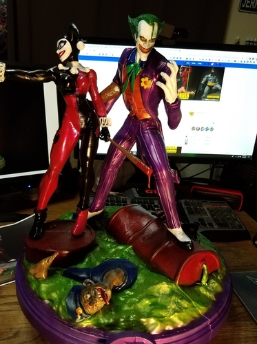 Joker & Harley quinn + free extras 3D Print 224763 Joker & Harley quinn + free extras 3D Print 224763
