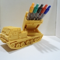 Small Missiles Launcher Pen & Pencil holder 3D Printing 224819