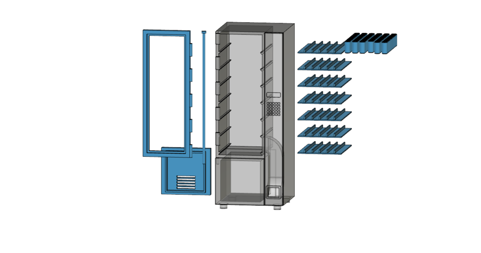 vending machine 1/10 3D Print 224840 vending machine 1/10 3D Print 224840