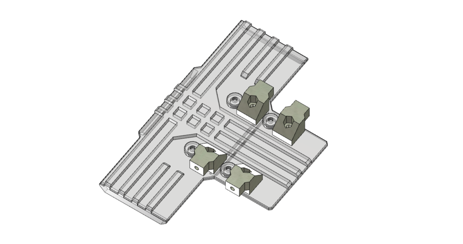 Gmade GS01 front battery mount 3D Print 224842 Gmade GS01 front battery mount 3D Print 224842