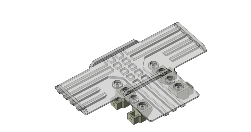 Gmade GS01 front battery mount 3D Print 224844 Gmade GS01 front battery mount 3D Print 224844