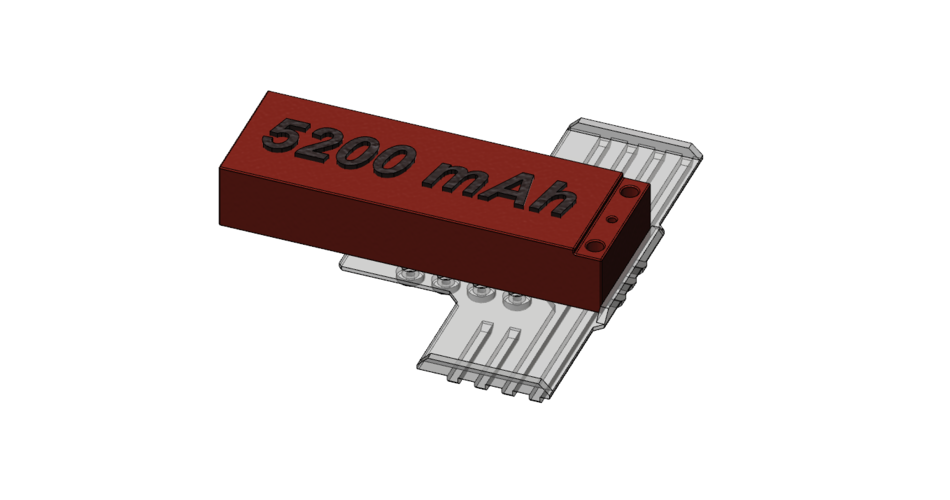 Gmade GS01 front battery mount 3D Print 224850 Gmade GS01 front battery mount 3D Print 224850