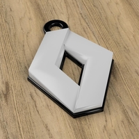 Small Renault Keychain 3D Printing 224946
