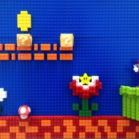 Small Collaborate with Lego to decorate Mario world 3D Printing 22509