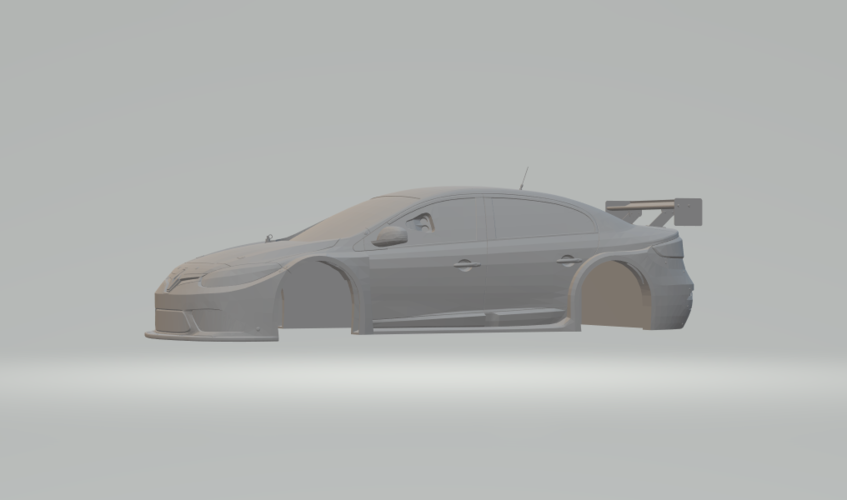Renault fluence race slot car 3D Print 225119 Renault fluence race slot car 3D Print 225119