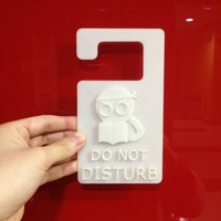 Small Door hanger 1 - Do Not Disturb 3D Printing 22527