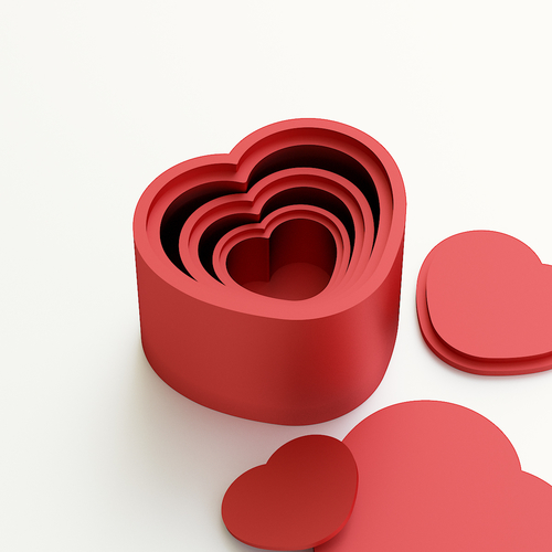 Heart box for gift 3D Print 225465 Heart box for gift 3D Print 225465