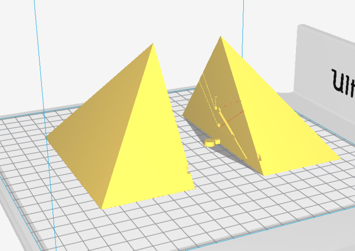 Great Pyramid of Giza 1:2000 Scale Model 3D Print 225527